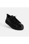 Women's Black Lace-Up Leather Casual Shoes - 5