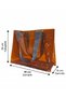 R&M Promotional Waterproof Transparent Pvc Women's Beach and Shoulder Bag - Caramel Color Handle Option - 4