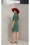 Women's Short Sleeve Crew Neck T-Shirt Dress Nightgown - 3