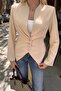 Beli Pile Detail Lace-Up Jacket - 4
