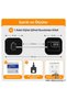 Adhesive Baby Safety Lock with Password Steel Rope White Window Furniture Drawer Oven Door Lock - 3