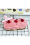 Pink Cherry Cake Plush Pen Holder / Makeup Bag Organizer - 6