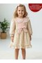 Sanabel Lace Collar Detailed Ruffle Hem Long Sleeve Girls' Holiday Special Occasion Dress