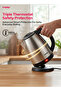 STEAMER 1803 1.8L Electric Kettle 1500W Stainless Steel Cordless 2Y Boil Dry AC - 4