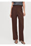 High waist straight cut pants