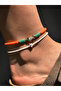 Bym Neon Fish Figured Bead Anklet Colorful Handmade Women's Summer Accessory - 3