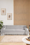 Cotton Knitted Arms 310 Cm Seat Sofa Sofa Bed Cover Front Fringed Non-Slip Design Multi-Purpose - 2