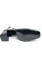 Feles Side Buckle Detailed Open Back Open Toe Heeled Women's Shoes Black - 6