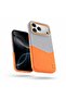 حافظة متوافقة مع هاتف Apple iPhone 17 Pro Max من Zeyra M-Safe حافظة جلدية مع حامل للبطاقات باللون البرتقالي - 2