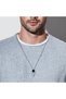 Men’s Geometric Triangle Necklace, Stainless Steel Hip Hop Pendant, Waterproof Minimalist Jewelry