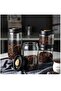 4-Piece Vacuum Sealed Coffee Bean Storage Jars, Transparent Glass Airtight Container Set - 4