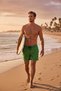 Men's Swim Shorts Patterned Quick-Drying Elastic Waist Lace-Up Summer Beach Shorts-6020