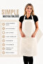 Simple kitchen apron with adjustable strap
