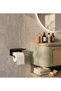 Rack Toilet Paper Holder with Phone Stand Bathroom Toilet Paper Holder Metal - 4