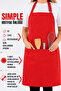 Simple kitchen apron with adjustable strap - 4