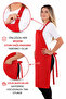 Simple kitchen apron with adjustable strap - 5