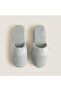 Eva Cotton 100% Cotton Unisex Slippers Pearl Blue - 2
