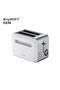 Gem Titan Shiny Silver White Two Slice Toaster 7950071