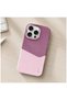 Apple iPhone 16 Pro Compatible Case Zeyra M-Safe Leather Case with Card Holder Rose Gold - 4