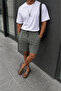 Men's Premium Jogger Relax Fit Khaki Short Combed Cotton Shorts - 3