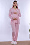 Effortt Powder Maternity and Postpartum Robe Pajama Set - 5