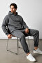 Men's Cotton Relaxed Fit Kangaroo Pocket Hooded Tracksuit Set - Hiking