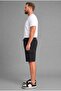 Relax Fit Straight Leg Plus Size Black Shorts H2058Ax26Sm - 3