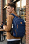 Unisex Daily School Travel Backpack Gk19 Navy Blue - 2