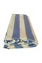 Luxury 1st class balcony curtain tarpaulin gray cream top with cornice side and bottom lace-up tarpaulin curtain - 2