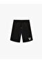 Straight Fit Belted Lace-Up Printed Sports Shorts - 4