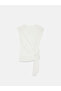 32724 100% Cotton T-Shirt with Tie-Up Detail - 5