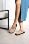 Lang Women's Casual Buckle Flat Sole Suede Look Mule Slippers - 3