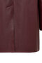 Emma Women's Burgundy Long Leather Coat 25Wge5606U4 - 7