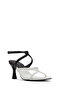 Women's Black Ankle Buckle Thin Heeled Shoes Sandals 25Sfd442718 - 7