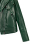 Roma Women's Green Short Biker Leather Jacket 25Wgd5609Ve - 7