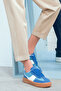 Acbc X Women's Blue Lace-Up Suede Sneaker 24Wfd435310