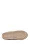Women's Beige Lace-Up Suede Leather Sneaker 26Pfd420410 - 5