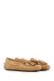 Women's Camel Tassel Shoes, Suede Leather Loafer 26Pfd290510 - 2