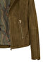 Lara Women's Green Short Suede Leather Jacket 26Sge588110 - 7