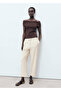 Lace-Up Draped Pants - 2