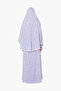Prayer Dress Cotton Blended Sleeve Two Piece Purple - 4