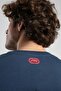 تيشيرت رجالي كبير الحجم مطرز برقبة دائرية باللون الأزرق الداكن من ITHACA - 6