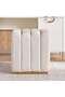 Ocrai Dressing Stool Upholstered- White - 2