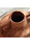 Hiba Stoneware Vase With Two Handle 11.3x11.3x11cm - Terracotta - 2