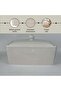 Rovill Ceramic Bread Bin 30.5x18x18cm -white - 6