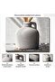 Brizo Stoneware Vase With Handle 10x10x11cm - White - 6