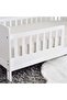 Linen Kids Toddler Bed 70x140 Cm - White ~ White - 4