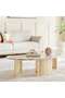 Minero Coffee Table Marble Large - Grey & Natural
