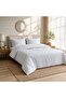 Maison Embroidered Washed Cotton 3 Pc Super King Comforter Set 250x260cm - White - 4