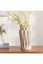 Talia Polyresin Decor Vase 19.5x19.5x32cm - Beige